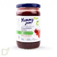 Джем низкокалорийный Yummy Jam вишневый, ст.б, 350 гр
