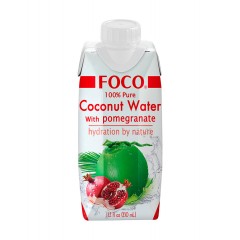 FOCO Кокосовая вода с соком граната  "FOCO" 330мл