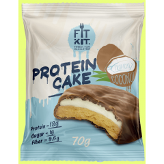 FITKIT Protein cake с начинкой 70г Тропический кокос 1/24
