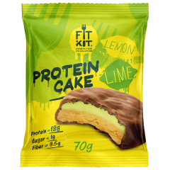 FITKIT Protein cake с начинкой 70г Лимон-Лайм 1/24
