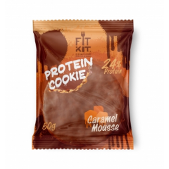 FITKIT Protein chokolate cookie  50г Карамельный мусс 1/24