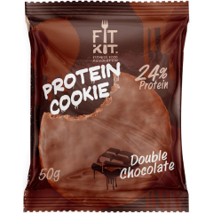 FITKIT Protein chokolate cookie  50г Двойной шоколад 1/24