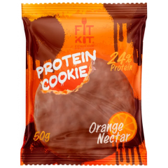 FITKIT Protein chokolate cookie  50г Апельсиновый нектар 1/24