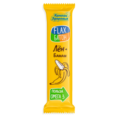 "Флакс батон" банан 30 г (кратно 20 шт)